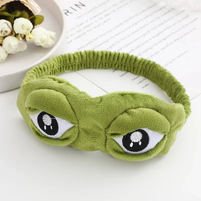 Masque de Sommeil Grenouille – Ludique, Doux et Relaxant pour des Nuits Zen