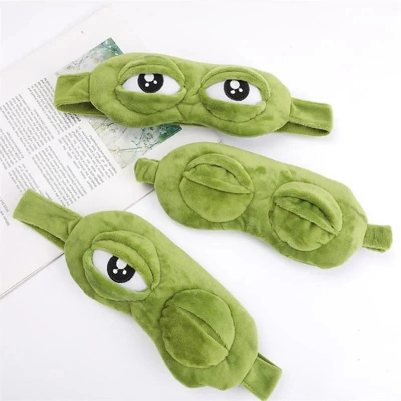 Masque de Sommeil Grenouille – Ludique, Doux et Relaxant pour des Nuits Zen